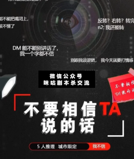 不要相信ta说的话剧本杀