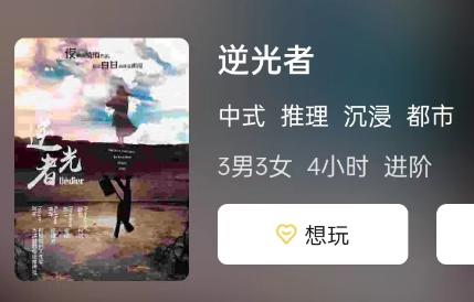 逆光者剧本杀测评