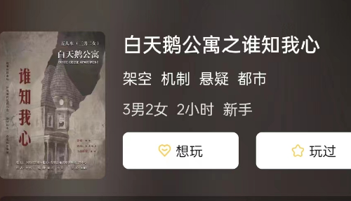 白天鹅公寓之谁知我心剧本杀