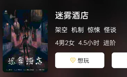 迷雾酒店剧本杀