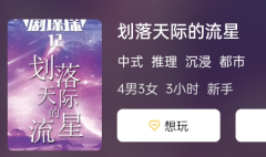 划落天际的流星剧本杀复盘游戏测评：游